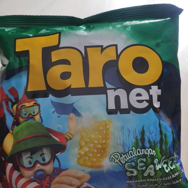 

Taro net snack makanan ringan kerupuk SEAWEED / BBQ / PIZZA /STEAK 36gr