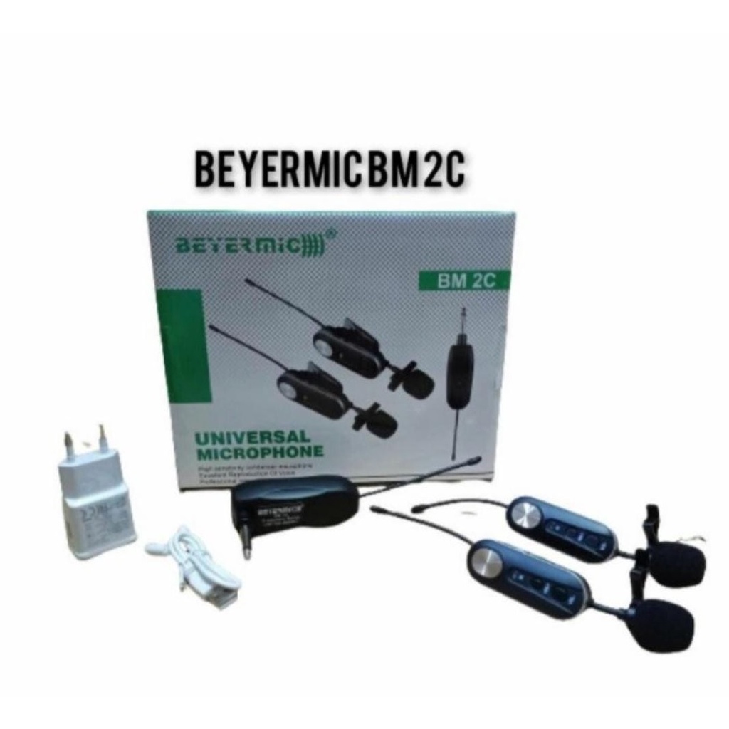 Mic Wireless BAYERMIC BM 2C BM 2 C BM2C Clip on Jepit Mic Imam