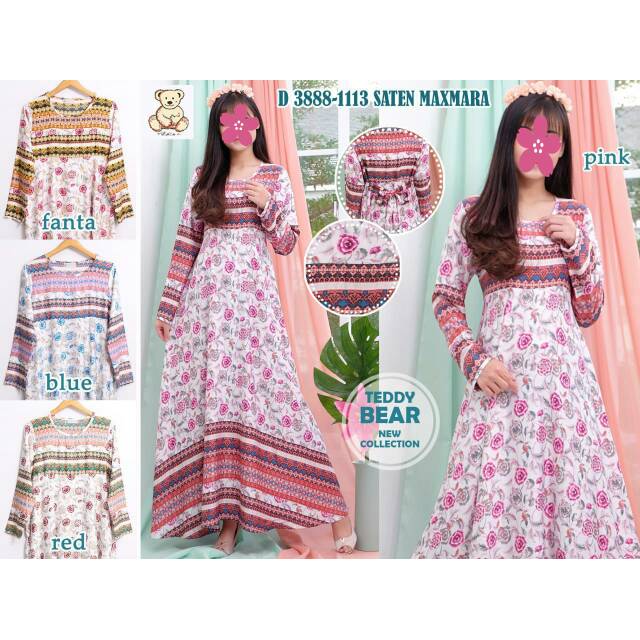 Gamis Teddy Bear Dewasa Gamis Saten Gamis Murah Dress Teddy Bear Murah Dress Maxmara Dress Cantik