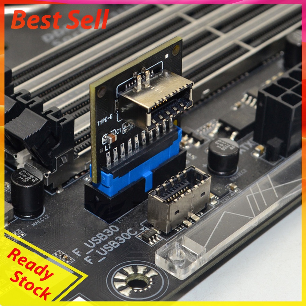 USB 3.1 Type C Front Panel Socket Board USB3.0 19Pin to TYPE-E 20Pin Module