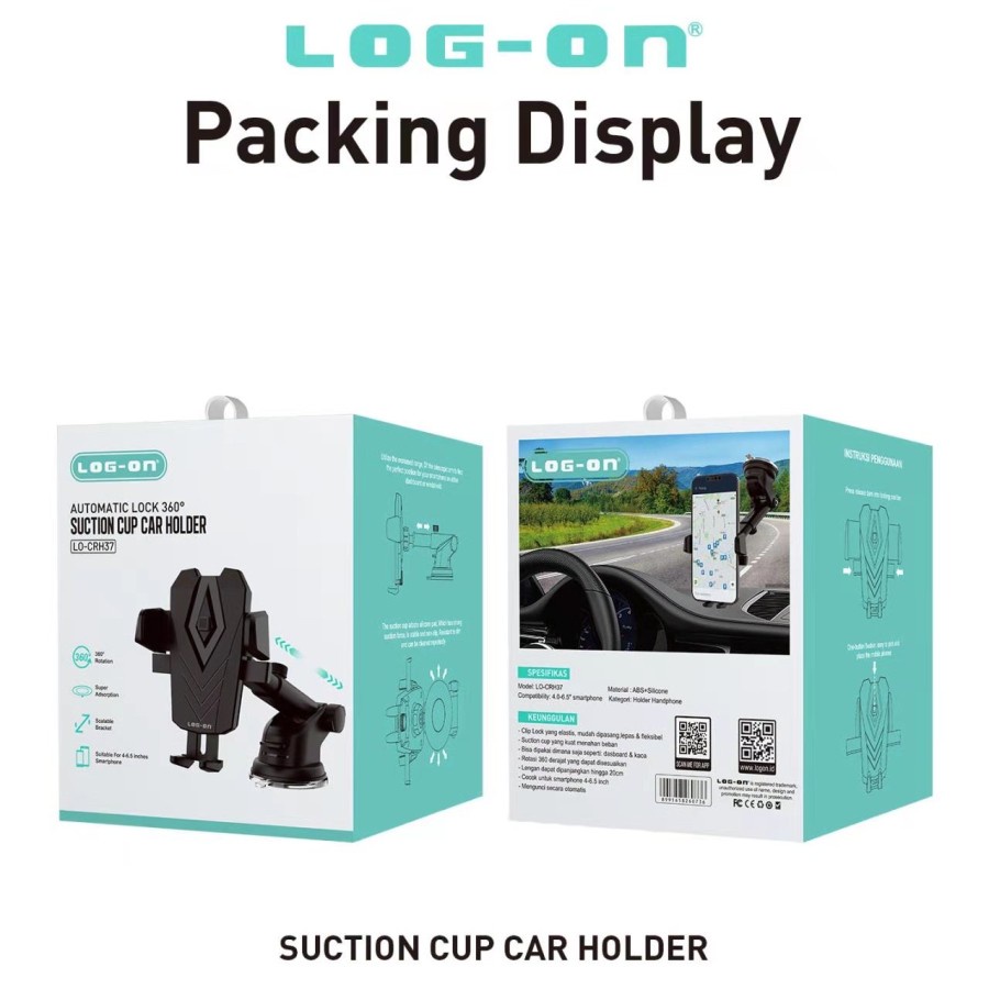CAR HOLDER 360 ROTABLE LO-CRH 37 STAND HOLDER MOBIL LOG ON