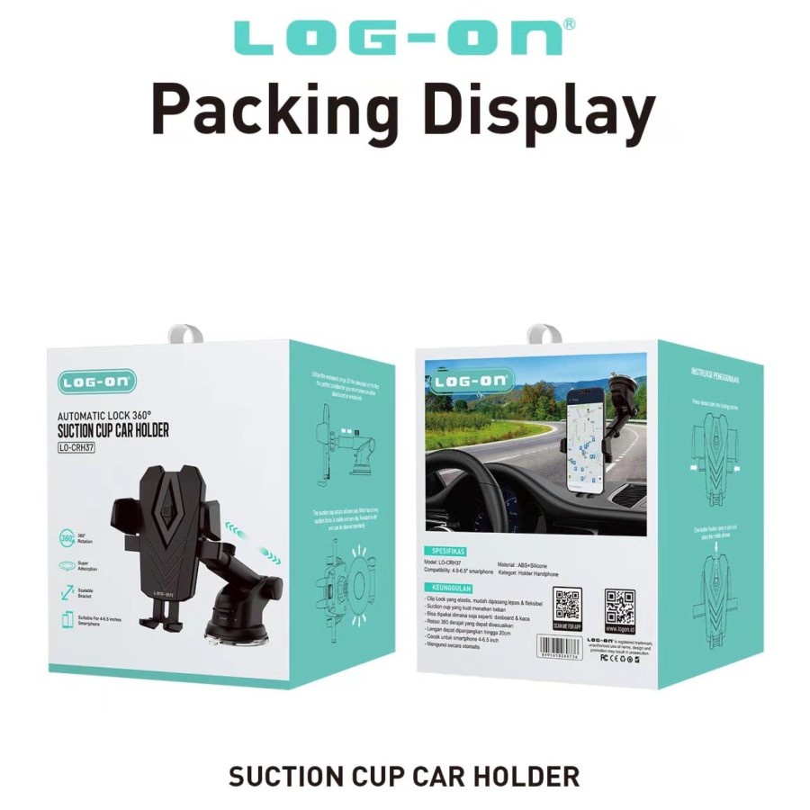 CAR HOLDER 360 ROTABLE LO-CRH 37 STAND HOLDER MOBIL LOG ON