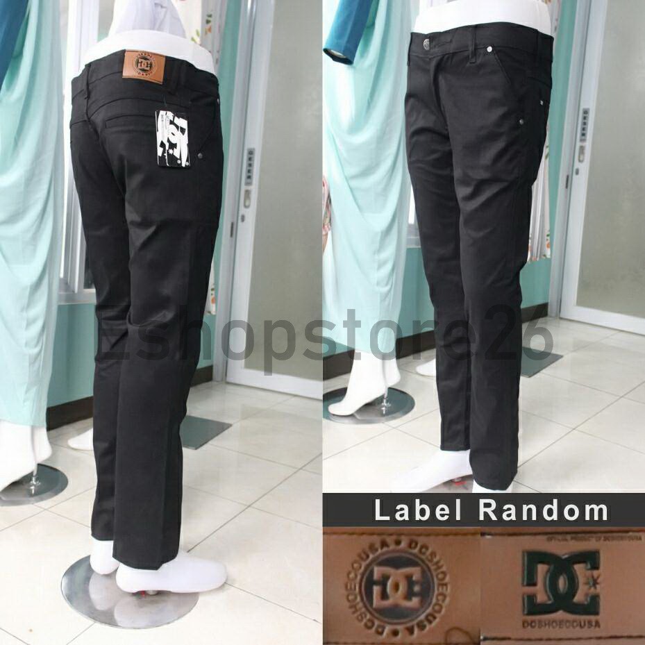 Celana Chino / Chinos Slimfit Pria Size 28 - 33 Warna Hitam, Abu, Cream, Mocca, Coklat