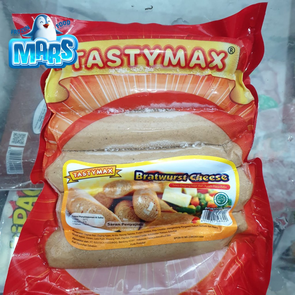 

SOSIS SAPI TASTYMAX BRATWURST CHEESE ISI 6