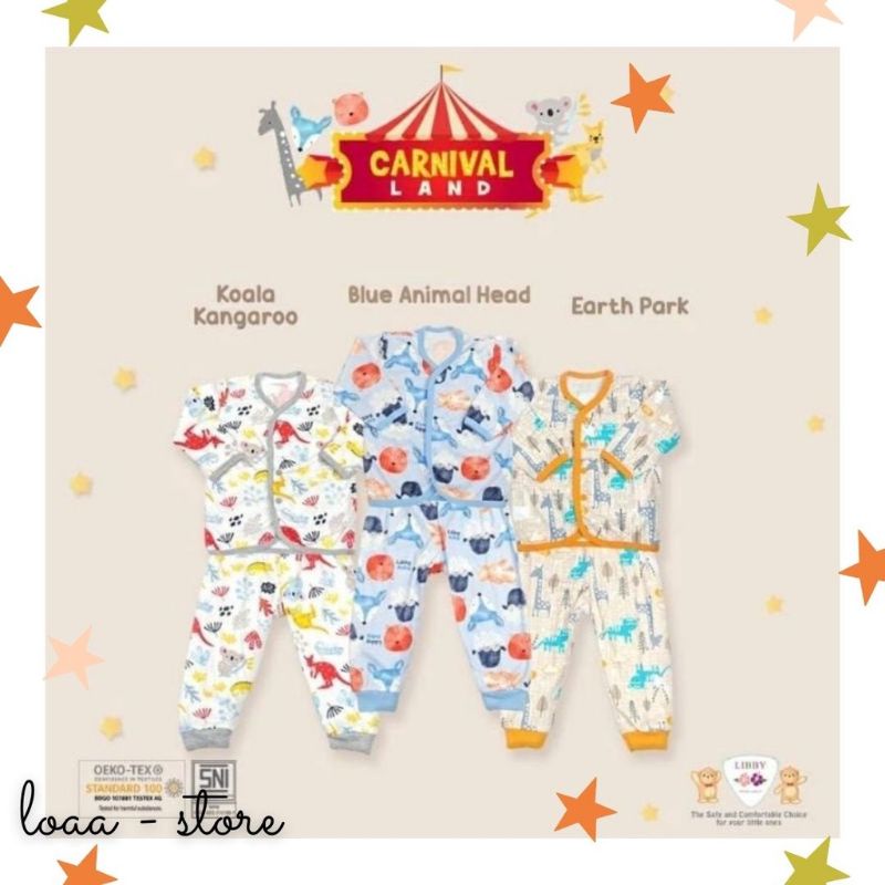 LIBBY Setelan Baju Bayi Baru Lahir Bahan Katun SNI Halus Lembut Tebal Premium TOP Quality