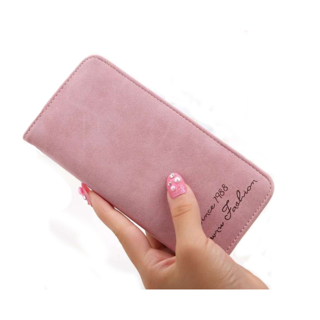 Dompet Wanita Impor Panjang Tipis SINCE 1988 Matte Womens Batam Long Walet