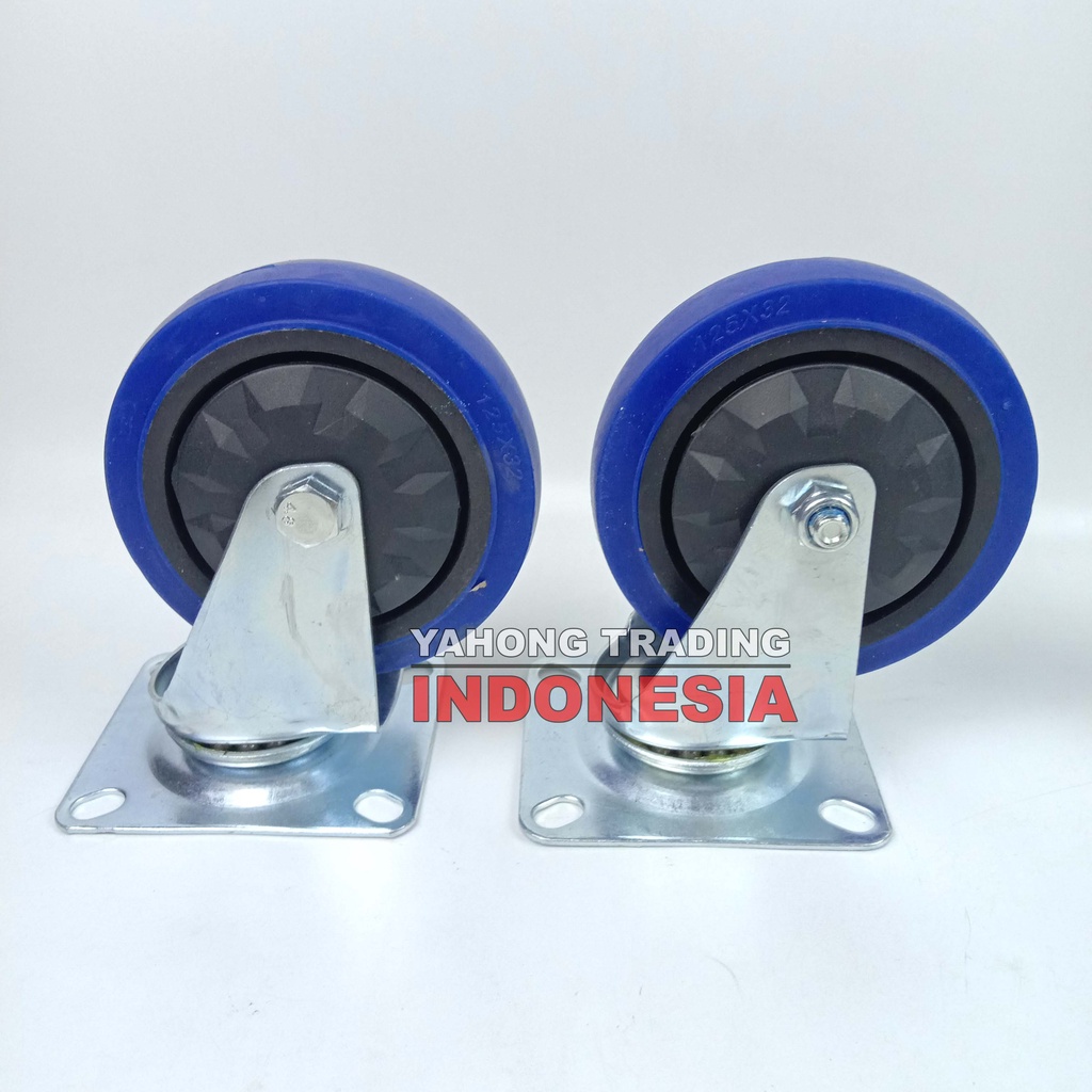 Roda Troli Trolley Wheel 1 Set 400kg