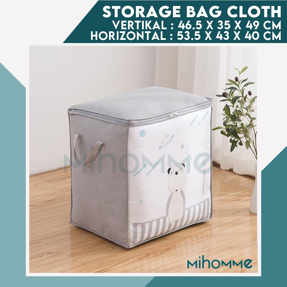 Storage Bag Organizer Cloth Kotak / Box Tempat Penyimpanan Pakaian