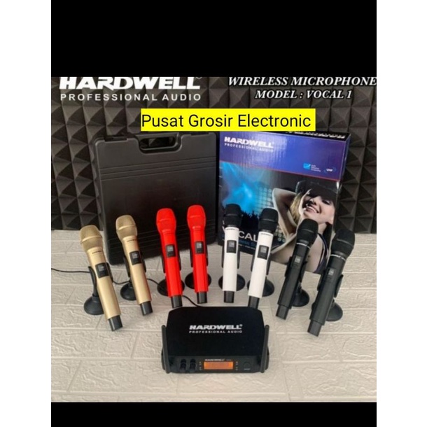 MICRPHONE WIRELESS HARDWELL VOCAL 1 MIC WIRELESS VOCAL1 HANDHELD PEGANG