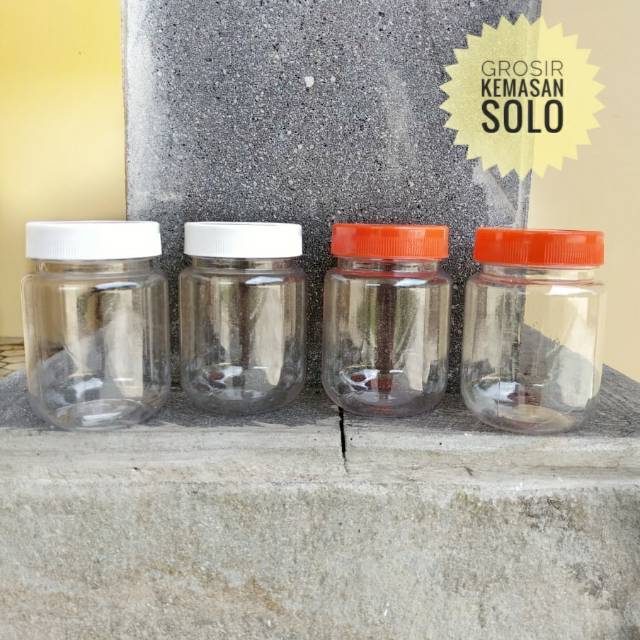 Toples Plastik Bulat 200 ml / Jar Bulat / Toples Coklat / Toples Mini / Toples