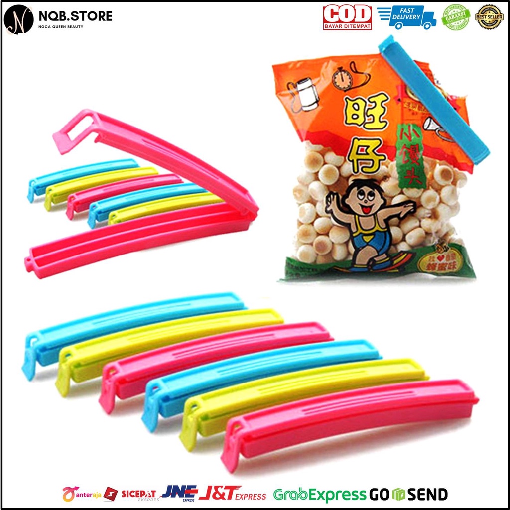 NQB - PENJEPIT Bungkus Kemasan Snack Cemilan Plastik Makanan Ringan Klip Segel Plastik