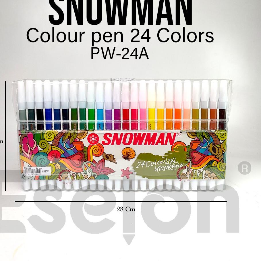 

Spidol SNOWMAN 24warna ORIGINAL ASLI / Spidol SNOWMAN PW-24A Hot