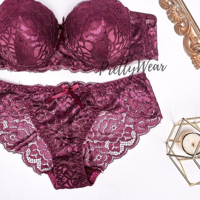 ◌ Half Cup Bra set + Cd Prettywear 0932 cup B ✩