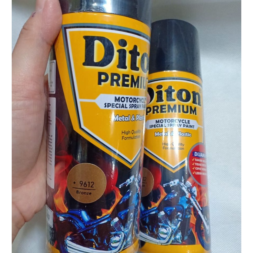 Pilok Pilox DITON Premium 9612* Bronze / Perunggu / Coklat Emas - Velg Colours  (400cc / 400ml)