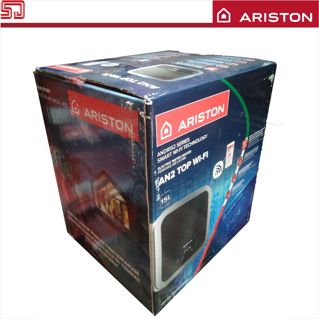 Ariston Andris 2 AN2 TOP Wifi 15 liter 350 watt Water Heater Pemanas Air Hangat Mandi