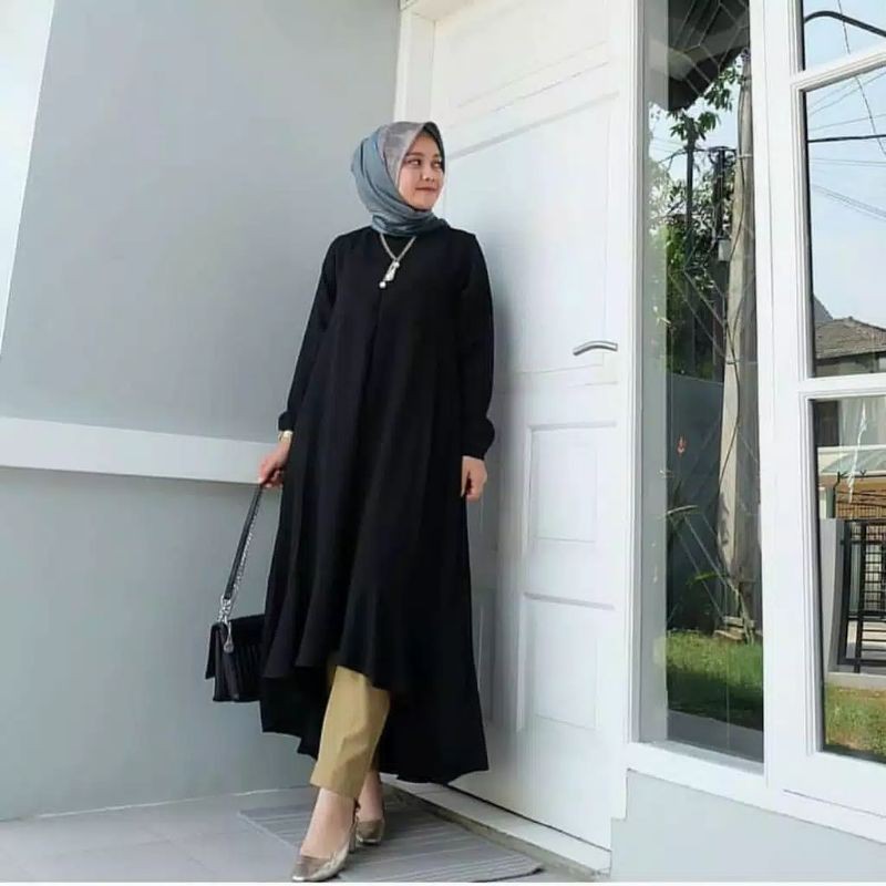 [Bayar Ditempat] Atasan Wanita Muslim Nada Tunik Kekinian Terbaru