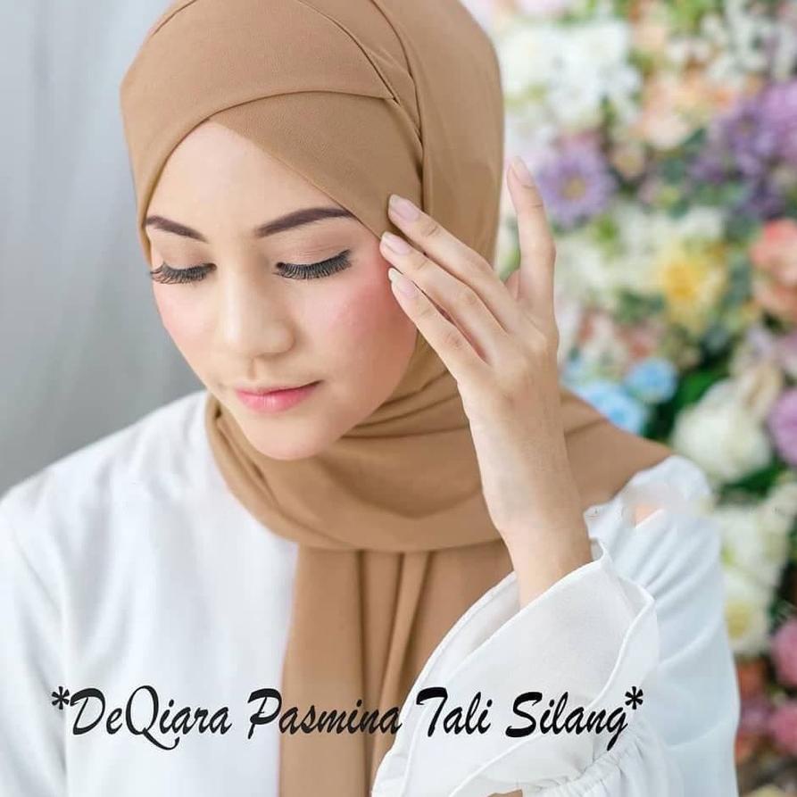✬ Hijab Syari Instan Pasmina Tali Silang / Pasmina Instan Jumbo / Pashmina Plisket Premium tebal ♛