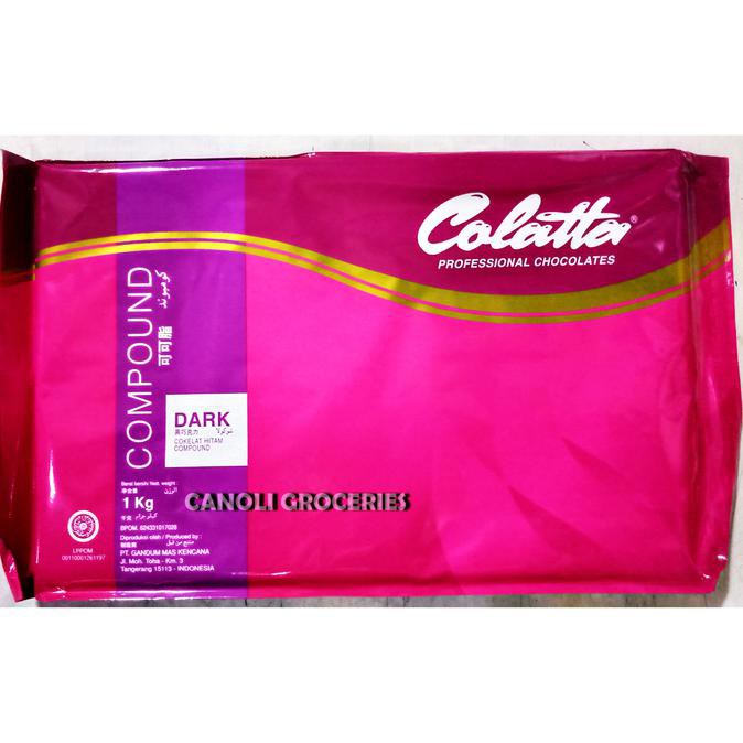 

31.87-Kue- Colatta Dark Chocolate Compound 1Kg / Coklat Batang -Terlengkap-Termurah-Dijamin.