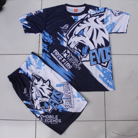 baju free fire EVOS full printing size 10-20