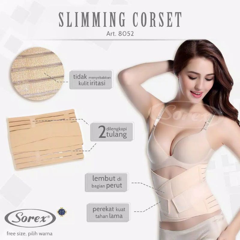 Sorex 8052 Slimming Korset Stagen Freesize Stagen