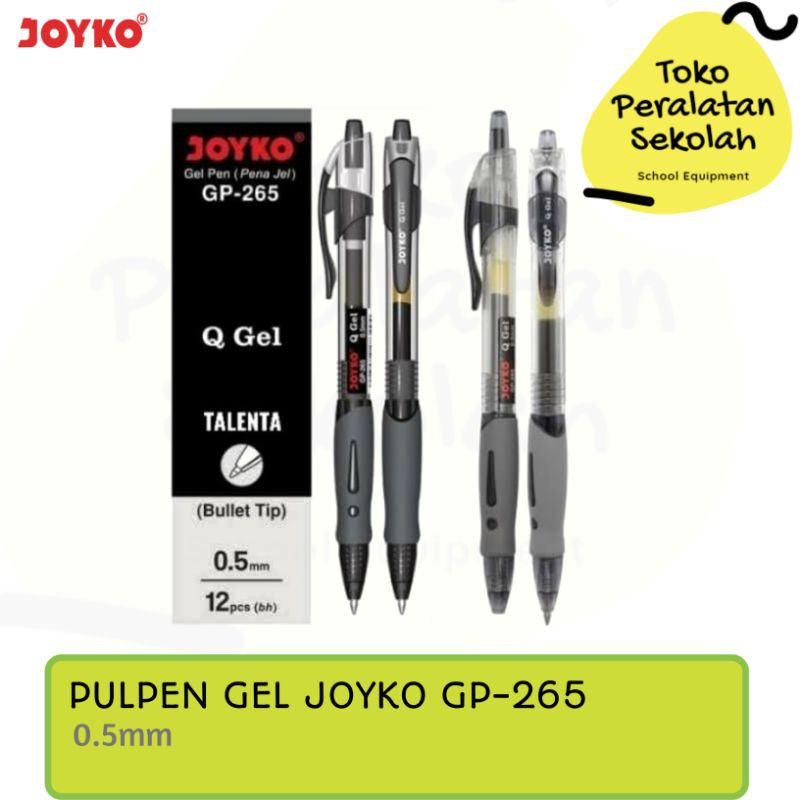 

Pulpen Gel Joyko GP-265 / Q Gel Black 0.5mm