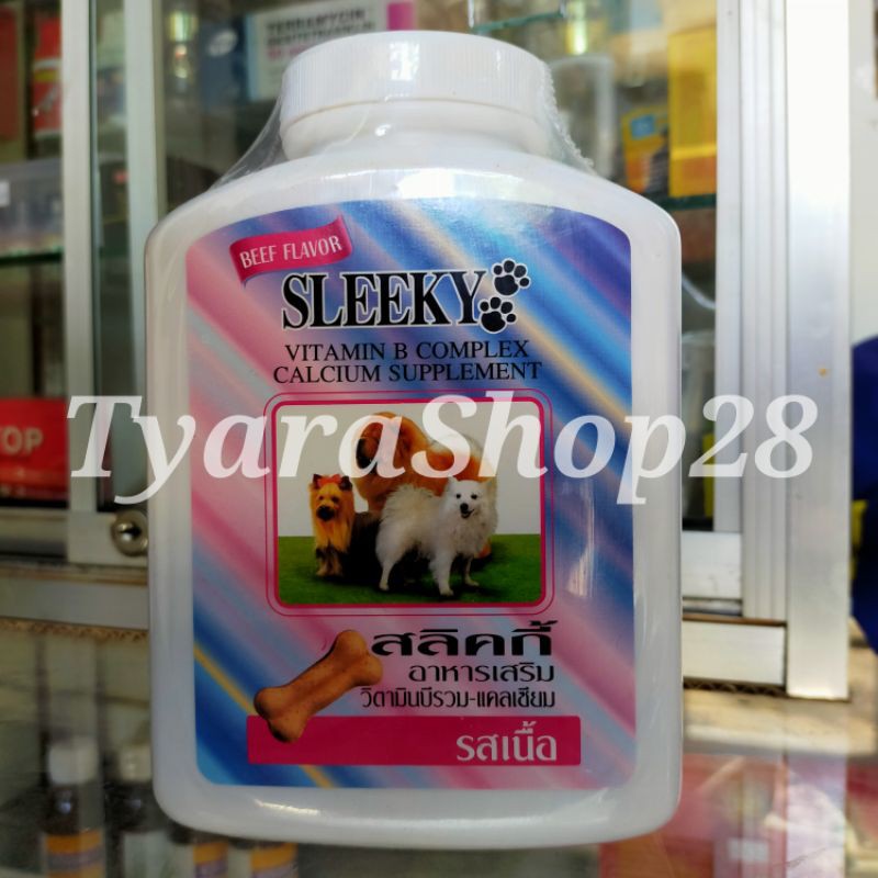 Sleki Sleeky Vitamin B Kompleks Kalek Tulang Ayam Anjing Kucing Calcium Sleky Bulu