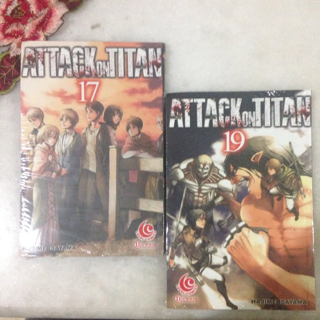 komik attack on titan 17 & 19