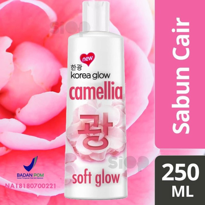 Korea Glow Camellia Body Wash 250 mL Botol / Sabun Mandi / Sabun Cair