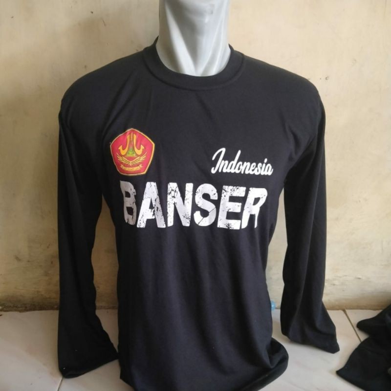 KAOS OBLONG PANJANG HITAM BANSER