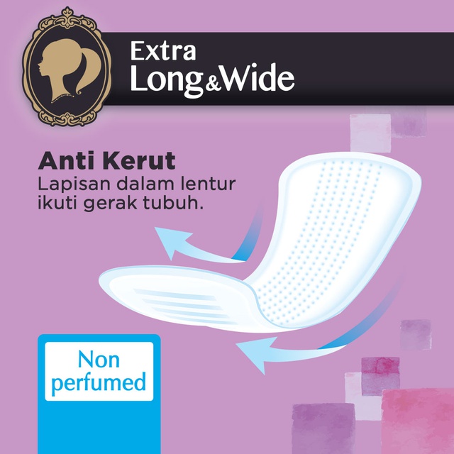 Laurier Cleanfresh Pantyliner Keputihan Breathable Extra Long and Wide Non Perfumed -Tetap Bersih &amp; Ekstra Kering Isi 40 Buah