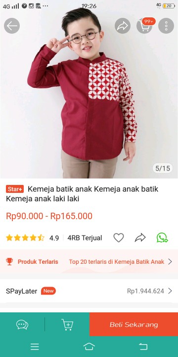 Kemeja Batik Anak Kemeja Anak Batik Kemeja Anak Laki Laki