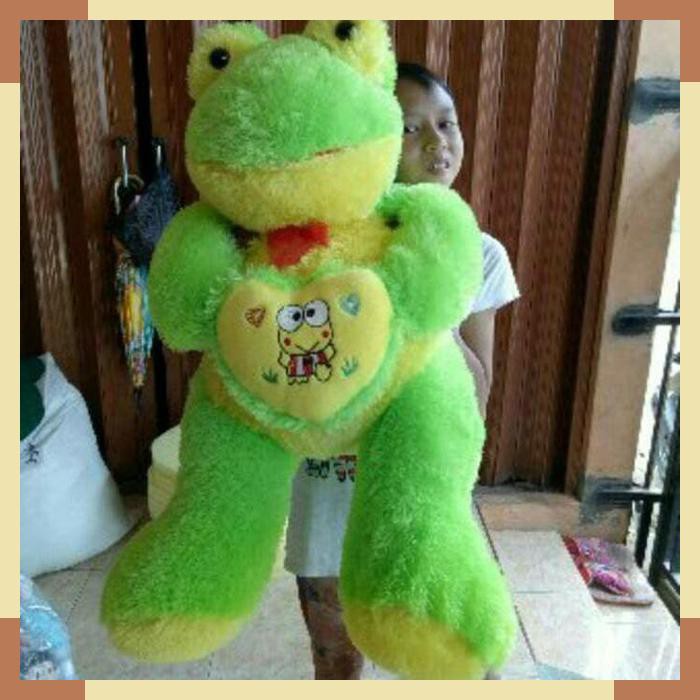 Boneka keropi jumbo boneka kodok lucu mainan edukasi
