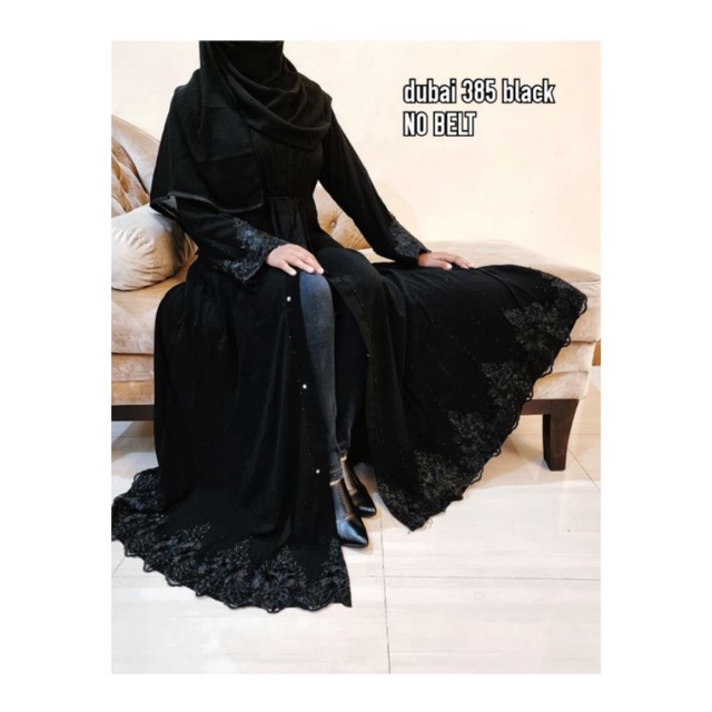 Abaya Saudi Abaya Dubai 385 Black / Gamis Hitam / Dress Hitam / Gamis Arab / Abaya Arab