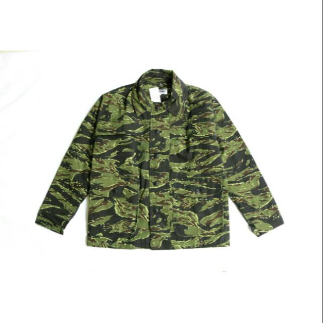 Jaket Parka (Field Jacket) - Camo Tiger Green (Loreng Hijau) Good Quality