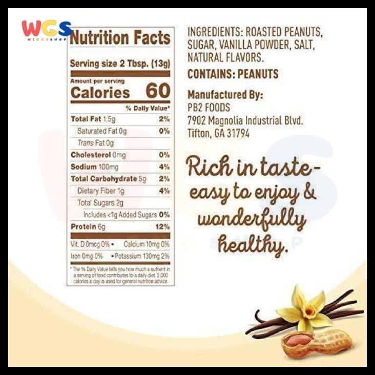 

DISKON TERBATAS !!! PB2 ORIGINAL POWDERED PEANUT BUTTER 90% LESS FAT 184G TERLARIS