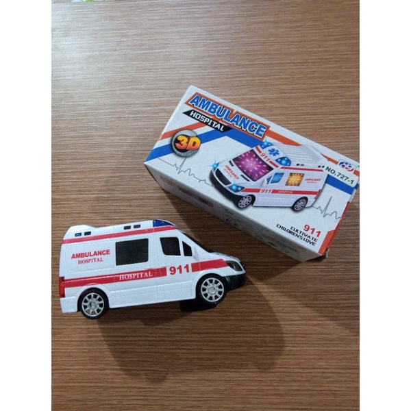 Mainan Mobil ambulans batrei