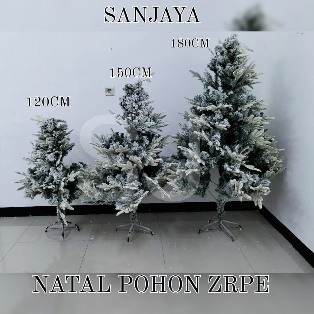 [180Cm] Pohon Natal Christmas Tree Besar / Pohon Cemara Dekorasi Hiasan Natal / Pohon Natal Salju / Natal Pohon Zrpe-180 650T