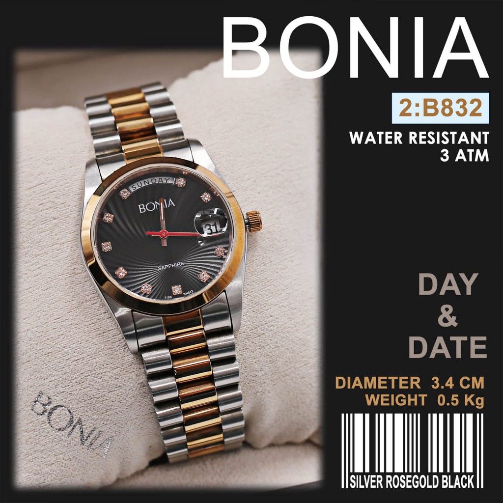 JAM TANGAN BONIA PRIA ORIGINAL / BONIA WATCHES #B832