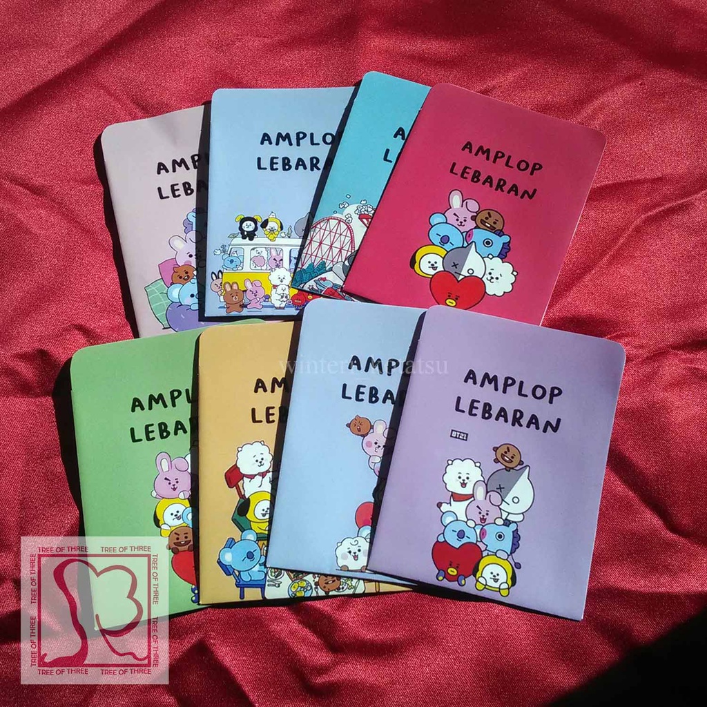 

(stock terbatas) Amplop Lebaran Lucu Aesthetic bt21