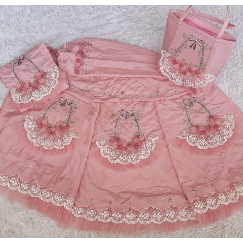 MUKENA KATUN SUTRA BORDIR CANTIK PREMIUM MUKENA FARADISA JUMBO RENDA TULE MAHAR HANTARAN MASKAWIN SE