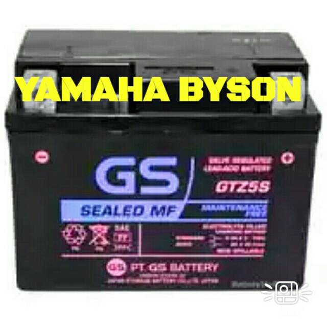 Aki kering GS ASTRA FOR YAMAHA BYSON(PASANG LANGSUNG STATER)TYPE GTZ5S