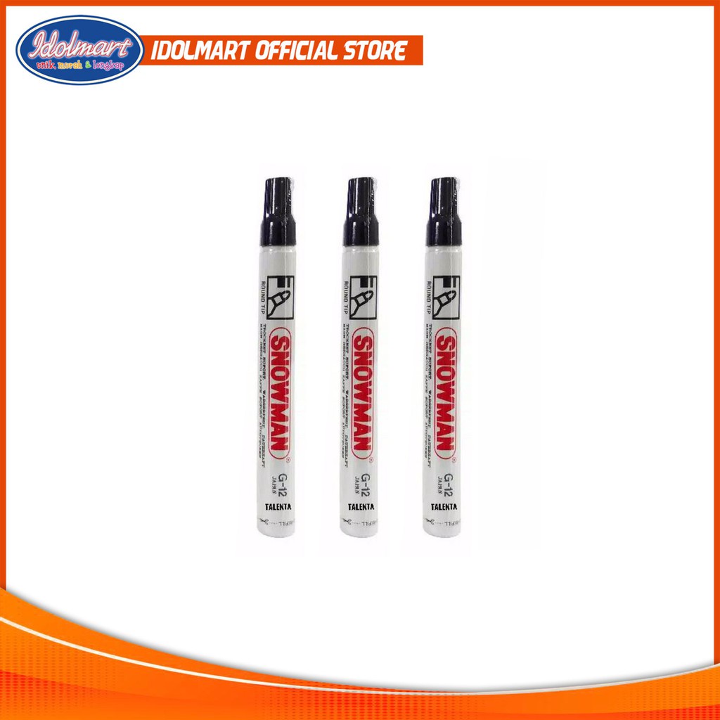 IDOLMART Spidol Snowman White Board BG-12 Surabaya