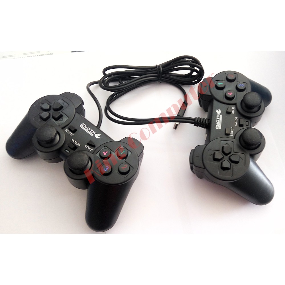 GAMEPAD /JOYSTICK DOUBLE USB PC dan LAPTOP (HITAM)