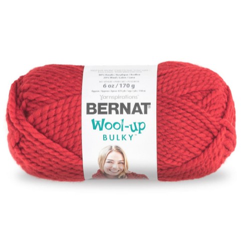 bernat wool up bulky Red