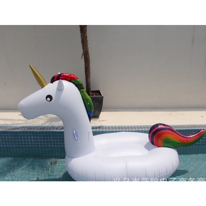 BAN PELAMPUNG KOLAM RENANG UNICORN BESAR BAHAN PVC TEBAL