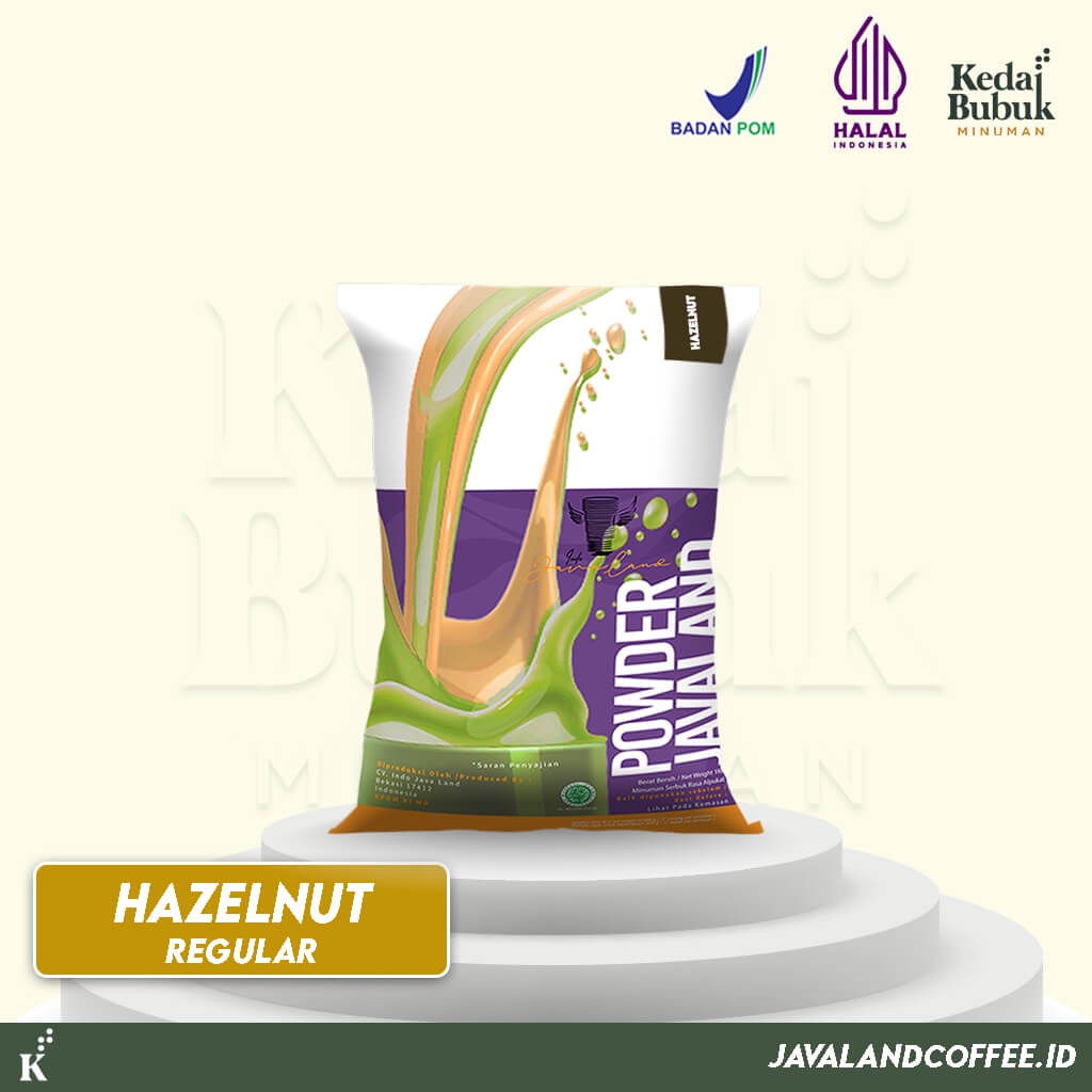 Javaland Bubuk Minuman Rasa Hazelnut 1Kg - Regular Plain | Bubble Powder Drink Boba