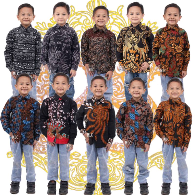 KEMEJA BATIK ANAK LENGAN PANJANG PREMIUM BATIK ANAK LAKI-LAKI