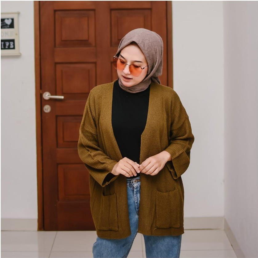 Cardigan Wanita Loocy Cardie  Rajut