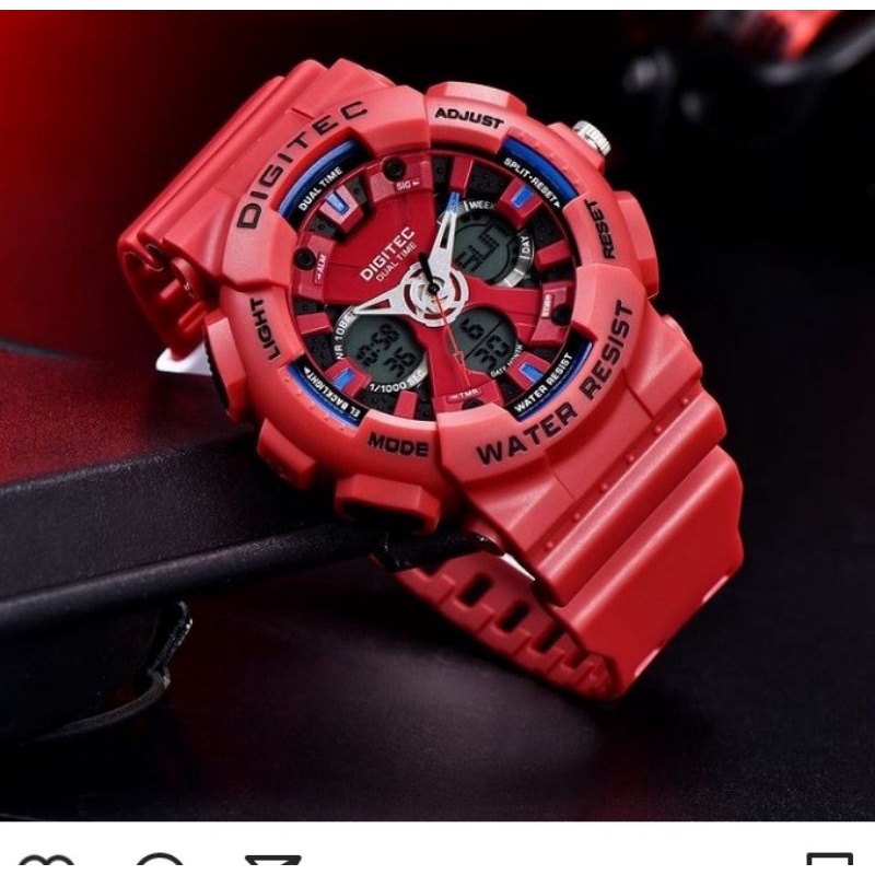 Digitec Pria DG2032 Merah Waterproof Original