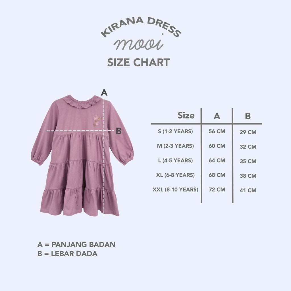 Mooi Dress Anak Perempuan Kirana Dress Kids-3